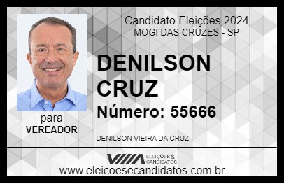 Candidato DENILSON CRUZ 2024 - MOGI DAS CRUZES - Eleições