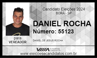 Candidato DANIEL ROCHA 2024 - BORÁ - Eleições