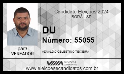 Candidato DU 2024 - BORÁ - Eleições