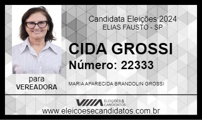 Candidato CIDA GROSSI 2024 - ELIAS FAUSTO - Eleições