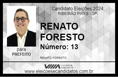 Candidato RENATO FORESTO 2024 - RIBEIRÃO PIRES - Eleições