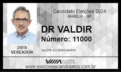 Candidato DR VALDIR 2024 - MARÍLIA - Eleições