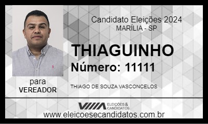 Candidato THIAGUINHO 2024 - MARÍLIA - Eleições