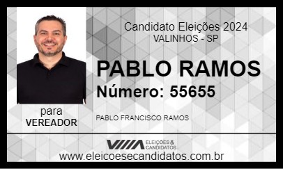 Candidato PABLO RAMOS 2024 - VALINHOS - Eleições