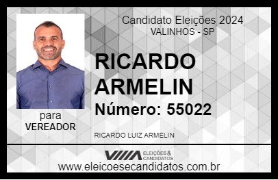 Candidato RICARDO ARMELIN 2024 - VALINHOS - Eleições