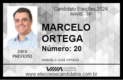 Candidato MARCELO ORTEGA 2024 - AVARÉ - Eleições