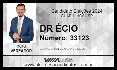 Candidato DR ÉCIO 2024 - GUARULHOS - Eleições