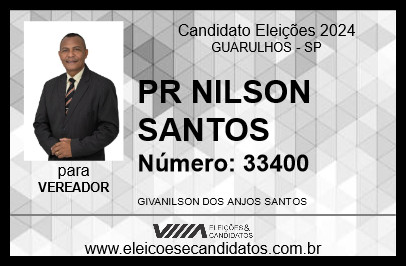 Candidato PR NILSON SANTOS 2024 - GUARULHOS - Eleições