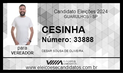 Candidato CESINHA 2024 - GUARULHOS - Eleições