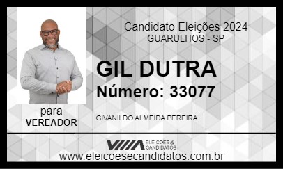 Candidato GIL DUTRA 2024 - GUARULHOS - Eleições