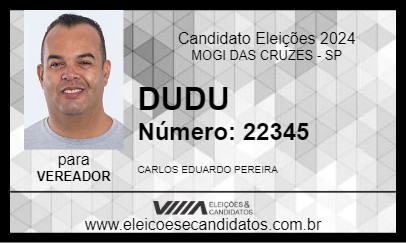 Candidato DUDU 2024 - MOGI DAS CRUZES - Eleições