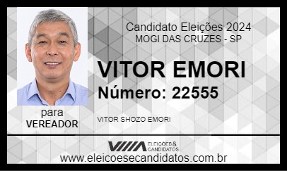 Candidato VITOR EMORI 2024 - MOGI DAS CRUZES - Eleições