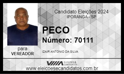 Candidato PECO 2024 - IPORANGA - Eleições