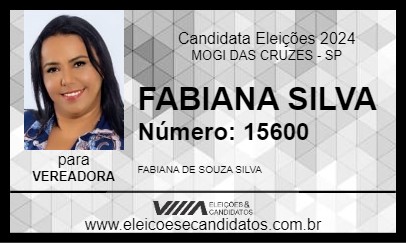 Candidato FABIANA SILVA 2024 - MOGI DAS CRUZES - Eleições