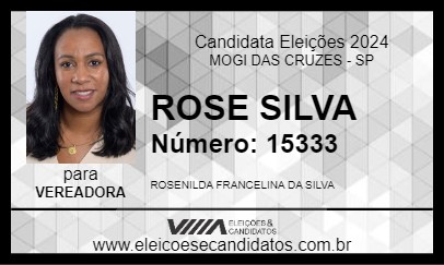 Candidato ROSE SILVA 2024 - MOGI DAS CRUZES - Eleições