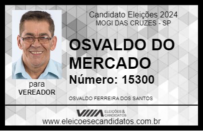 Candidato OSVALDO DO MERCADO 2024 - MOGI DAS CRUZES - Eleições