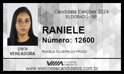 Candidato RANIELE 2024 - ELDORADO - Eleições