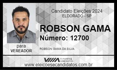 Candidato ROBSON GAMA 2024 - ELDORADO - Eleições