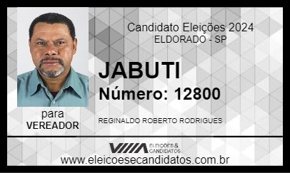 Candidato JABUTI 2024 - ELDORADO - Eleições