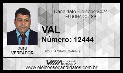 Candidato VAL 2024 - ELDORADO - Eleições