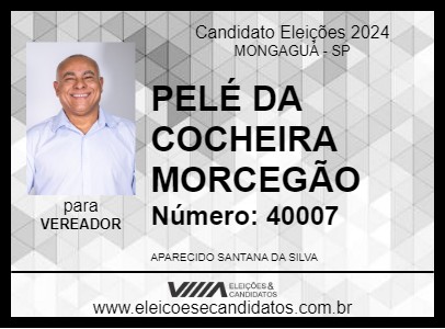 Candidato PELÉ DA COCHEIRA MORCEGÃO 2024 - MONGAGUÁ - Eleições