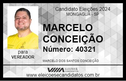 Candidato MARCELO CONCEIÇÃO 2024 - MONGAGUÁ - Eleições