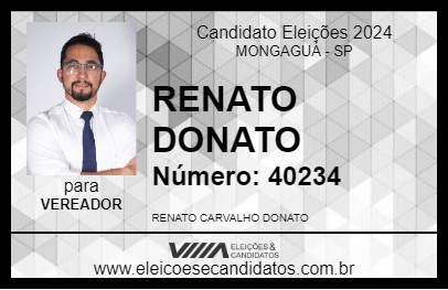 Candidato RENATO DONATO 2024 - MONGAGUÁ - Eleições