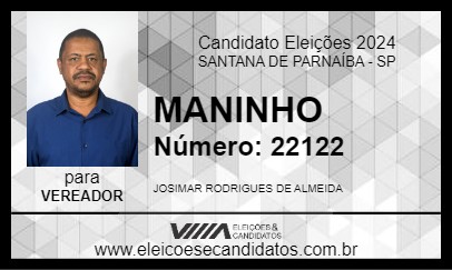 Candidato MANINHO 2024 - SANTANA DE PARNAÍBA - Eleições