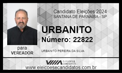 Candidato URBANITO 2024 - SANTANA DE PARNAÍBA - Eleições