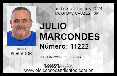 Candidato JULIO MARCONDES 2024 - MOGI DAS CRUZES - Eleições