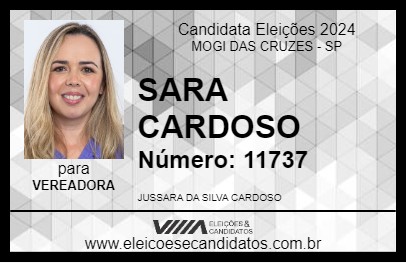 Candidato SARA CARDOSO 2024 - MOGI DAS CRUZES - Eleições