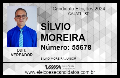 Candidato SÍLVIO MOREIRA 2024 - CAJATI - Eleições