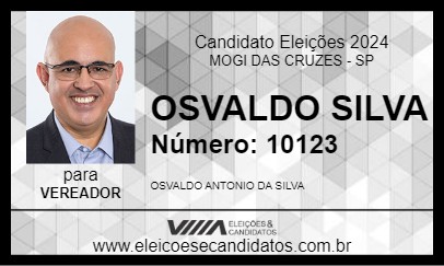 Candidato OSVALDO SILVA 2024 - MOGI DAS CRUZES - Eleições