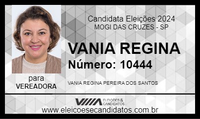 Candidato VANIA REGINA 2024 - MOGI DAS CRUZES - Eleições