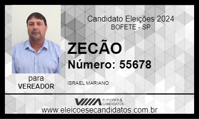 Candidato ZECÃO 2024 - BOFETE - Eleições