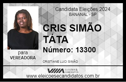 Candidato TÁTA 2024 - BANANAL - Eleições