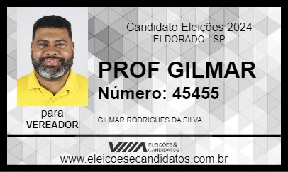 Candidato PROF GILMAR 2024 - ELDORADO - Eleições