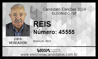 Candidato REIS 2024 - ELDORADO - Eleições