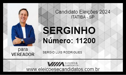 Candidato SERGINHO 2024 - ITATIBA - Eleições