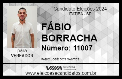 Candidato FÁBIO BORRACHA 2024 - ITATIBA - Eleições