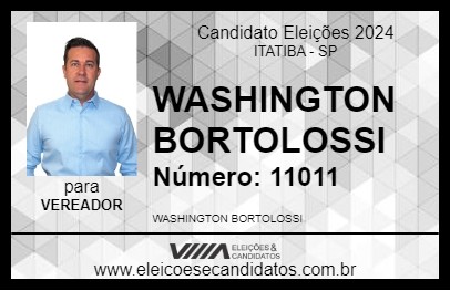 Candidato WASHINGTON BORTOLOSSI 2024 - ITATIBA - Eleições