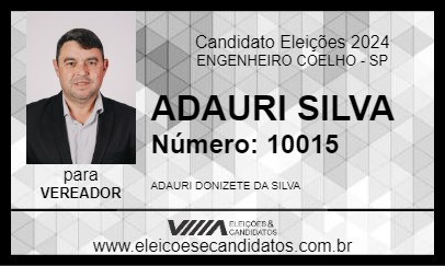 Candidato ADAURI SILVA 2024 - ENGENHEIRO COELHO - Eleições