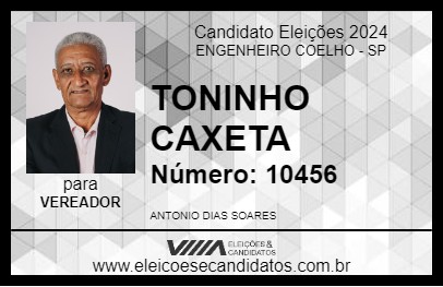 Candidato TONINHO CAXETA 2024 - ENGENHEIRO COELHO - Eleições