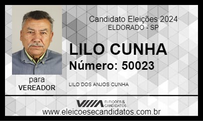 Candidato LILO CUNHA 2024 - ELDORADO - Eleições