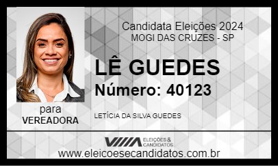 Candidato LÊ GUEDES 2024 - MOGI DAS CRUZES - Eleições