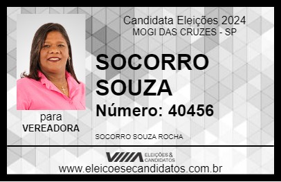 Candidato SOCORRO SOUZA 2024 - MOGI DAS CRUZES - Eleições