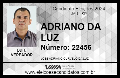 Candidato ADRIANO DA LUZ 2024 - JAÚ - Eleições