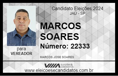 Candidato MARCOS SOARES 2024 - JAÚ - Eleições