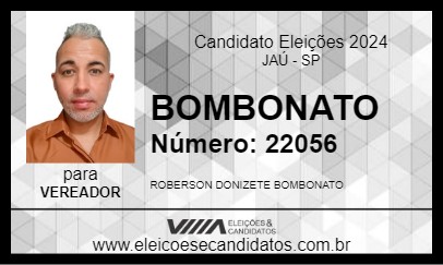 Candidato BOMBONATO 2024 - JAÚ - Eleições