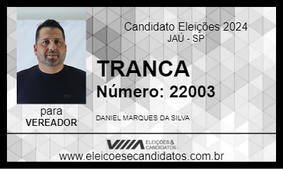 Candidato TRANCA 2024 - JAÚ - Eleições